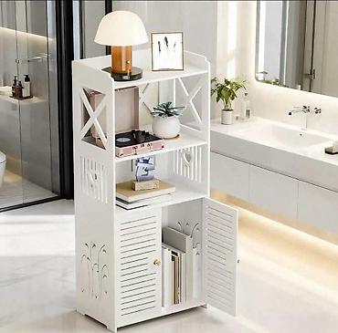 ikea ormari za sobu: Višenamenska bela polica/ormarić za odlaganje - Dizajn sa više nivoa — 3
