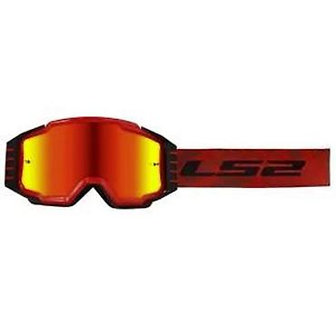 guess bordo torba: LS2 moto/mx naočare – crveno/crne sa zlatno-crvenim mirror staklom - — 2