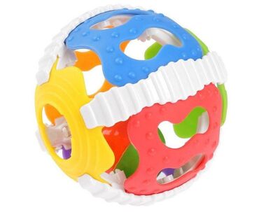 детские шарики для сухого бассейна: Погремушка "Шарики" от бренда "Крошка Я" станет отличным подарком для