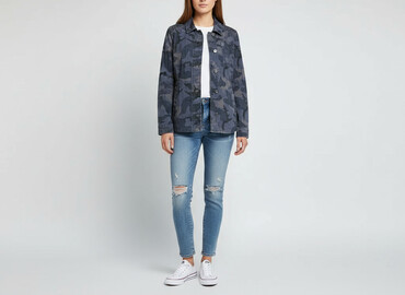 lidl kurtka damska esmara: Denim Co, Women`s jeans jacket, size M