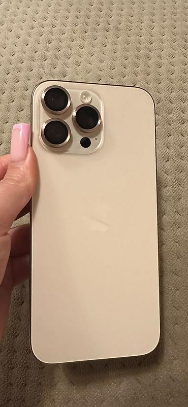 92: IPhone 16 Pro Max, 256 GB, Qızılı, Barmaq izi, Face ID — 1