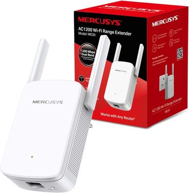 kabelsiz internet provayderleri: Mercusys ikidiapazonlu wi-fi gücləndirici. Brend - Mercusys ( AC1200