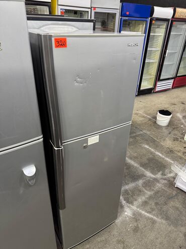 mətbəx soyuducu: Hitachi iki qapılı soyuducu - Rəng: metalik boz (inox görünüşlü) -