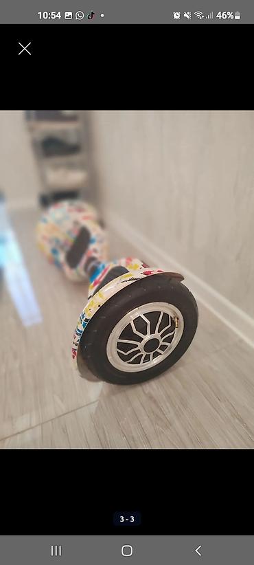 elektron gitara: Qrafiti dizaynlı iki təkərli hoverboard (self-balance skuter) - — 3