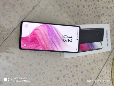 Samsung Galaxy A53 5G, 128 GB, rəng - Qara, Sensor, Barmaq izi, İki sim kartlı