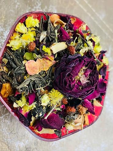 Çay: Güllü ədviyyatlı çay qarışığı - Tərkib: yaşıl/qara çay yarpaqları — 17