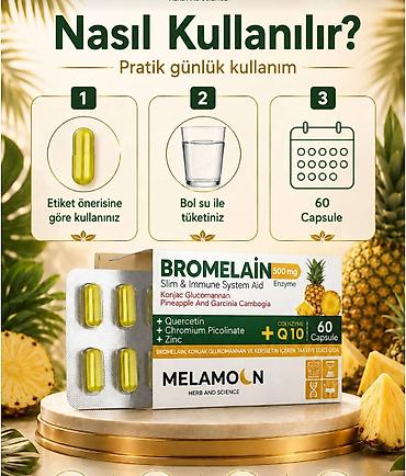 Витамины и БАДы: Çəki nəzarəti və maddələr mübadiləsi: Bromelain, qarsiniya və konjak — 2