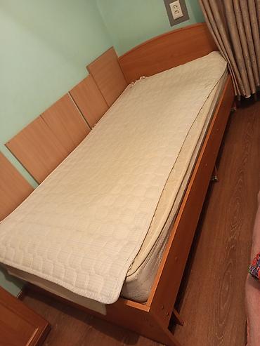 турмалиновый матрас купить: За две кровати 16 тыс. 1) Кровать односпальная из ЛДСП: - Цвет — 1
