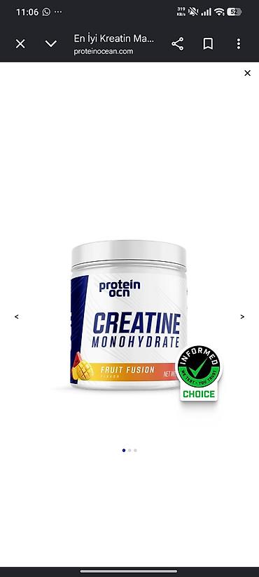 idman çantası: Kreatin Protein Ocean, Çəki: 201 - 500 g, Yeni — 2