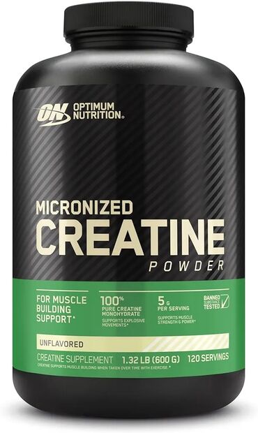 creatine: Creatine Micronized Monohydried Powder.Günlük çay qaşiğ dozasi (5g)