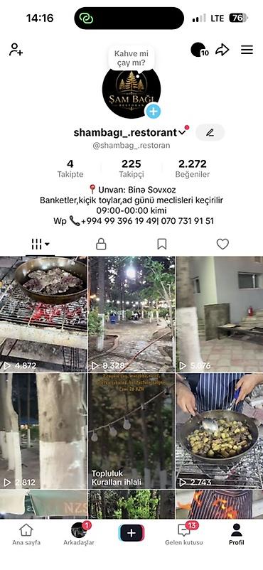 sac xınası: Şam Bağı Restoran – açıq hava məkanında ailəvi istirahət və mərasimlər — 1