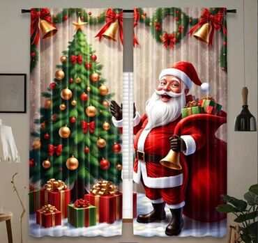 Ostali proizvodi za kuću: Novogodišnje zavese Dimenzije 150x60cm Cena 1700din/2kom kao na slici — 19