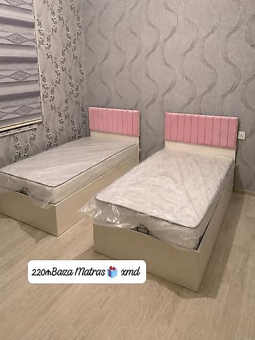 Ikili tək nəfərlik çarpayı dəsti - Ölçü: 220 n (şəkildə qeyd) – baza