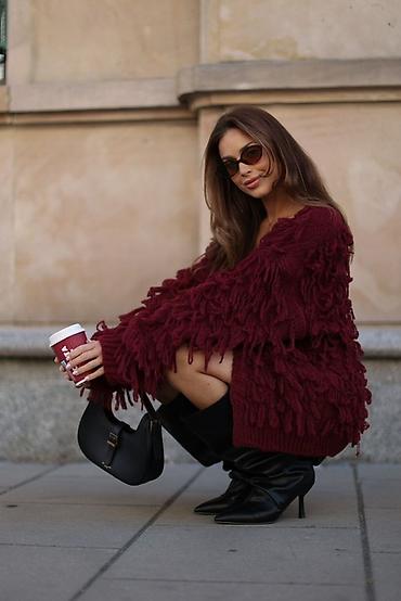 Džemperi, kardigani: 🔥Pleteni kardigan sa resama – ženstven, udoban i efektan komad za — 1