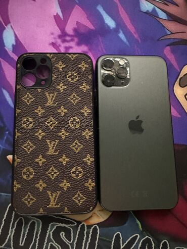 Apple iPhone: IPhone 11 Pro, Б/у, 256 ГБ, Черный, Чехол, 90 %