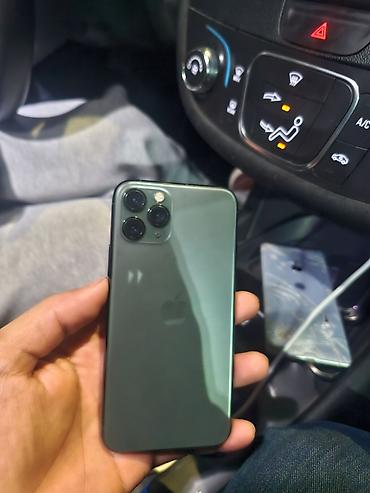 IPhone 11 Pro, Б/у, 256 ГБ, Matte Midnight Green, Чехол, 100 %