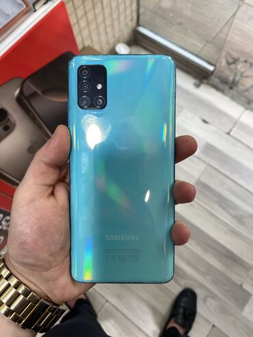 samsung a750 qiymeti: Samsung Galaxy A51, 128 GB, rəng - Mavi, Düyməli, Barmaq izi