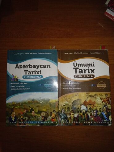 kitab rəf: Azərbaycan tarixi kitabı,Anar İsayev Ümumi tarix kitabı, Anar İsayev
