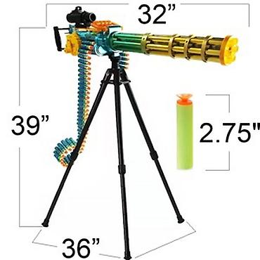 kopuklu silah: Uşaqlar üçün M134 Gatling Oyuncaq Suarpa Tüfəngi (J-SHOT JF-75A) - — 1