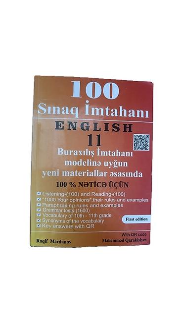 Testlər: Məhsul: 100 Sınaq İmtahanı – English 11 (First edition) Təsvir: - — 1