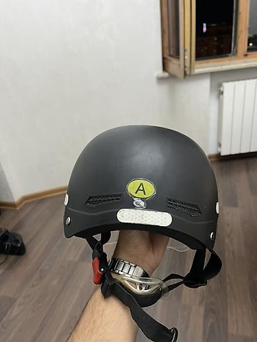 velosiped kaski: Başlıq: SP motosiklet dəbilqəsi – qara rəng, şəffaf vizorlu Açıqlama — 3