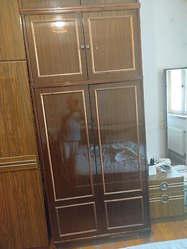 İşlənmiş, 4 qapılı, Qəhvəyi, Taxta, Açılan, Düz dolab