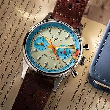 Ručni satovi: Sugess Chrono Heritage S387 - Pilot - 40mm (SeaGull ST1901) — 5