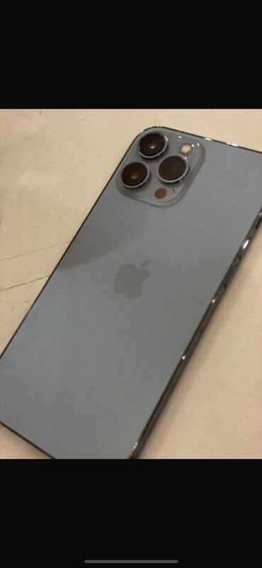 iphone 13 pro расрочка: IPhone 13 Pro Max, Колдонулган, 128 ГБ, Көк, 84 %