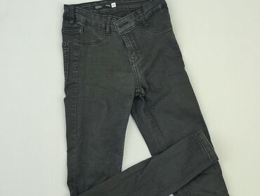 spódnice jeansowe z przetarciami czarne: Jeansy, SinSay, XS, stan - Dobry