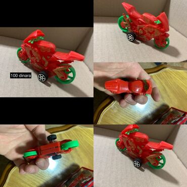 Autići: Set igračaka – vozila i kreativni setovi - Plastični motocikl na — 3