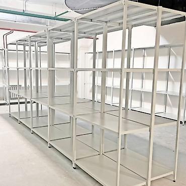 Торговое оборудование: Архивный стеллаж полочный, металлический стеллаж для хранения — 10