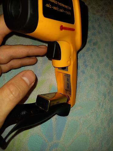 kinder max: İnfraqırmızı lazer termometr (pistolet tipli) - Ölçmə diapazonu — 5