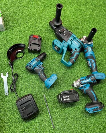 Наборы инструментов: 4в1 Макита набор 2 штук батарейкой 1) перфоратор 2) болгарка 3) — 12