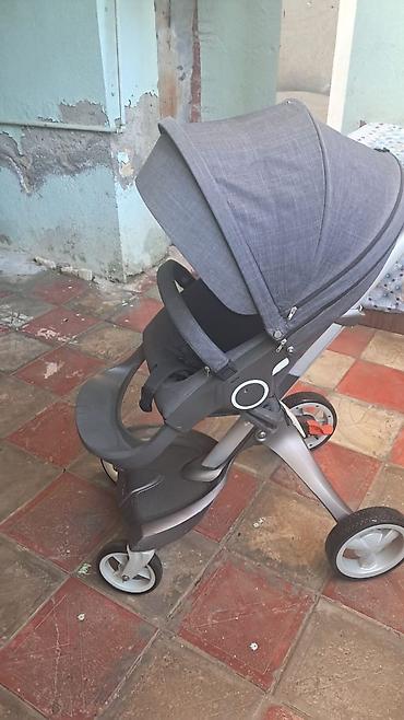 uşaqlar ucun gəlinliklər: Stokke scoot tipli uşaq arabası - Rəng: tünd boz (melanj) - Təkərlər — 2