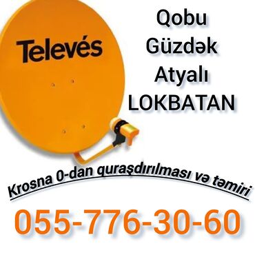 Peyk antenalarının quraşdırılması: Peyk antenalarının quraşdırılması | Təmir, Quraşdırılma, Tənzimlənmə | Zəmanət