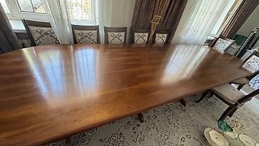 table study: Стол и стул для зала, Б/у, цвет - Коричневый — 3