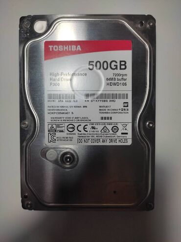 оперативка ddr3 16gb: Маалымат алып жүрүүчү, Колдонулган, Toshiba, HDD, 512 ГБ, 3.5", ПК үчүн