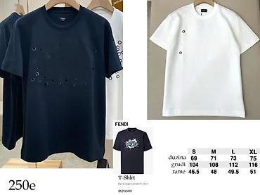 Majice: Men's T-shirt Fendi, bоја - Crna — 8