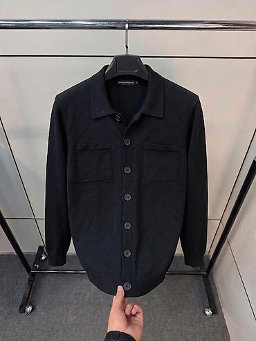Свитера: Emporio Armani — стильный кардиган с воротником Минималистичный — 1