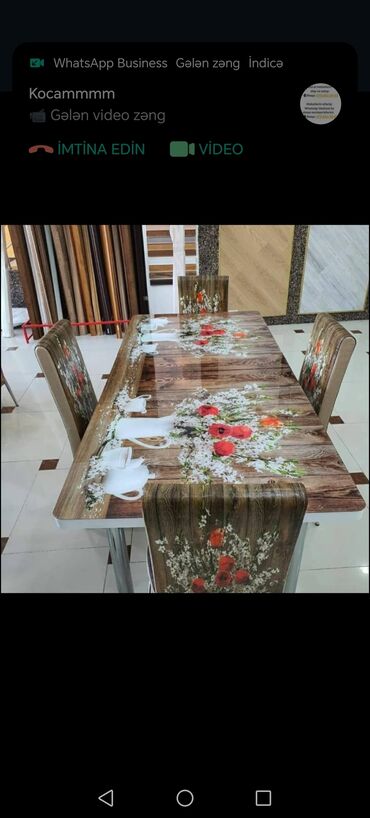 Masa və oturacaq dəstləri: Mətbəx üçün, Yeni, Açılan, Dördbucaq masa, 4 stul — 12