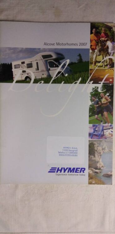 Knjige i stripovi: Prospekti za kampere Hymer 2007 god.Cena za kom — 13