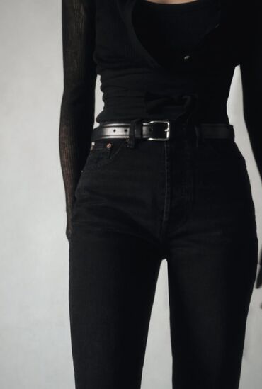 черный джинсы: Прямые