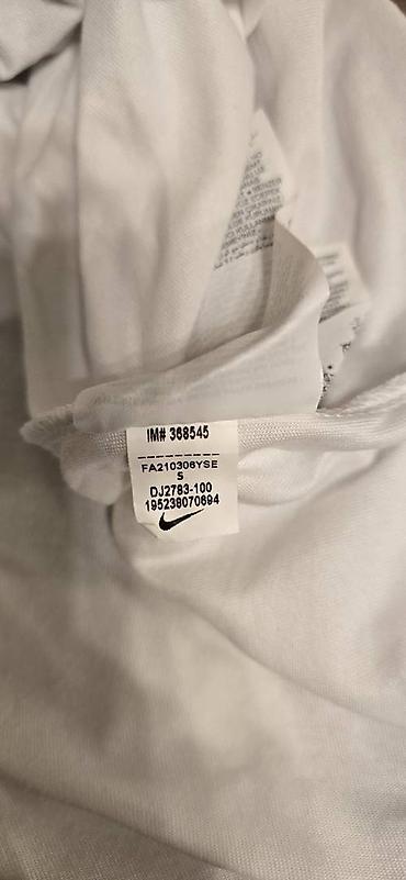 nike tech flecce: Мужская футболка, S, Nike, Б/у, цвет - Белый, Платная доставка — 2