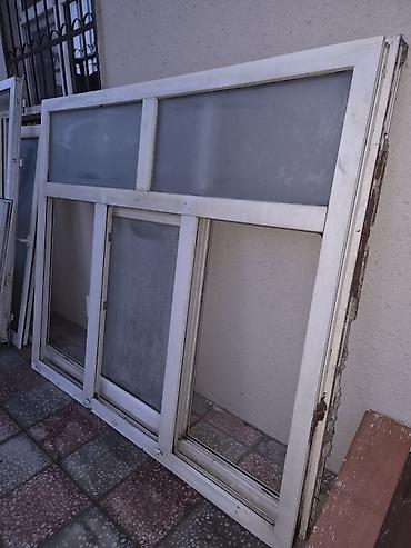 aluminium qapi pencere: İşlənmiş İkiqat şüşə paketi Plastik pəncərə, Еni: 177 sm, Uzunluğu: 177 sm — 4