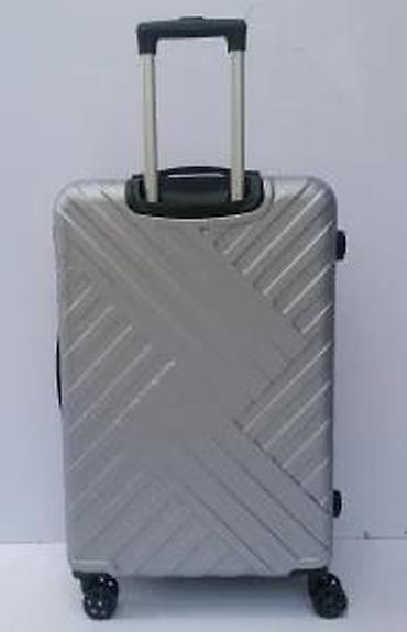 Putni koferi i torbe: Tvrdi kofer na točkiće – srebrni - Materijal: čvrsta ABS/plastika sa — 13