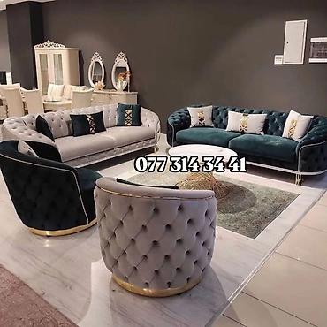 ev gulleri ve adları: Klassik-lüks stilində qonaq otağı yumşaq mebel dəsti - Dizayn: Dərin — 1