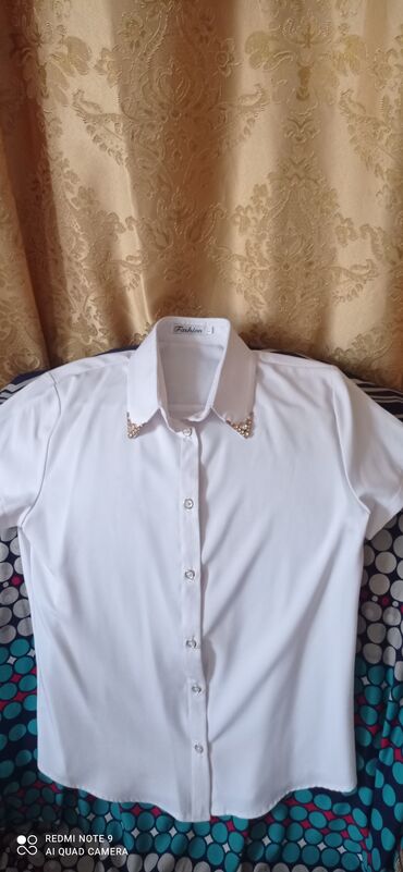 белая рубашка женская: Рубашка L (EU 40), XL (EU 42), цвет - Белый