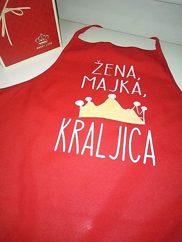 Kuhinjski tekstil: Kecelje personalizovane sa štampom po zelji. Kecelje u živim bojama — 2