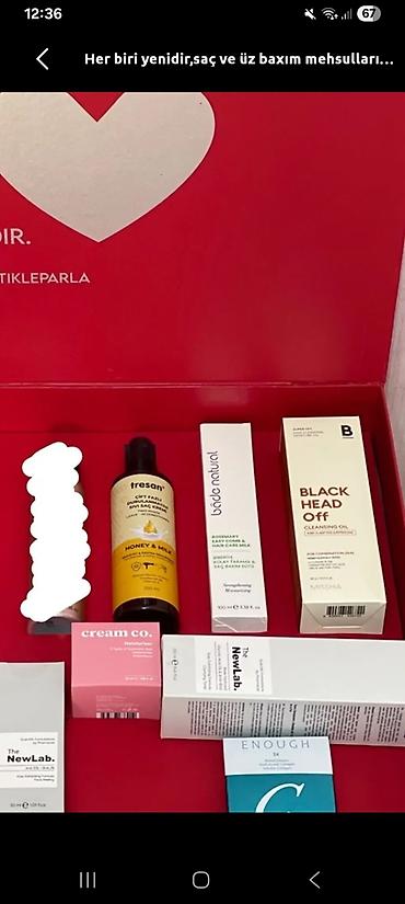 Kosmetik dəst, 7 məhsul, Yeni, Ünvandan götürmə