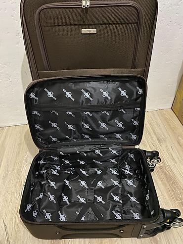 Чемоданы: Чемодан, Новый, Материал: Полиэстер, Маленький (до 40 л), На колесах — 7